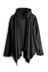 Shawl Draped Hoodie