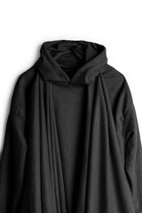 Shawl Draped Hoodie