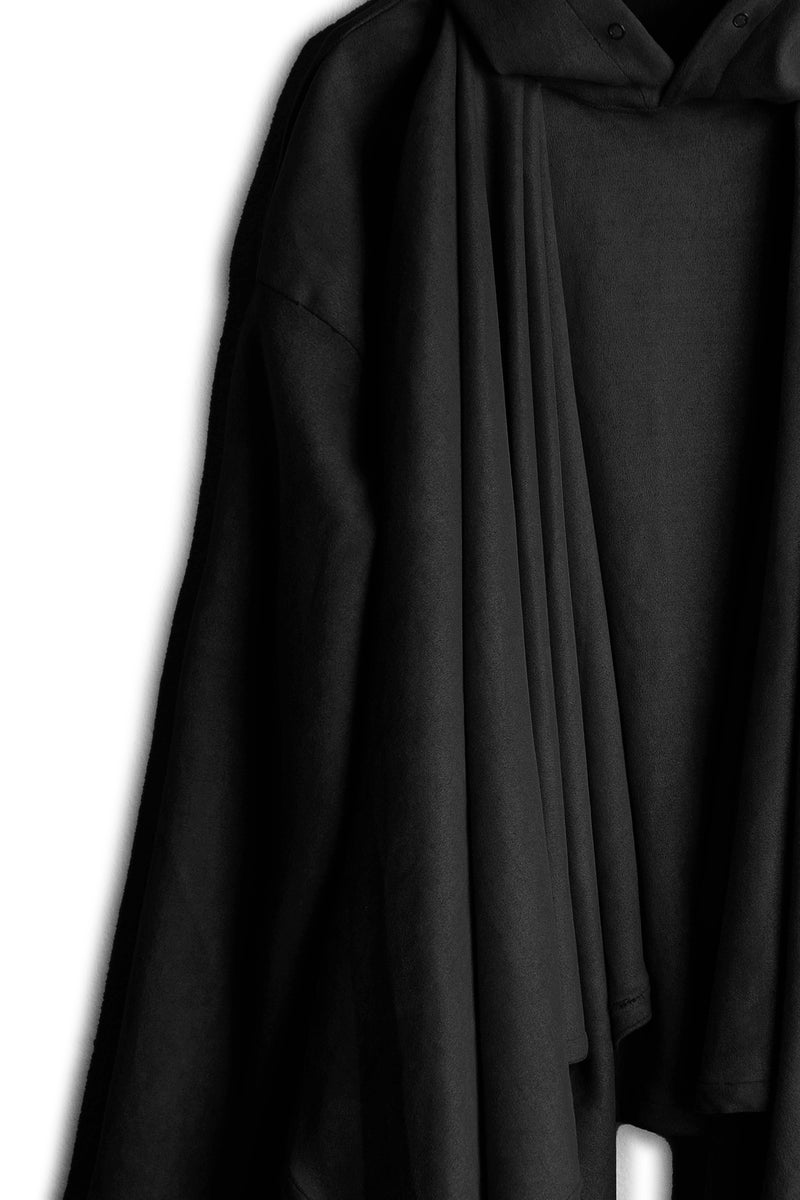 Shawl Draped Hoodie