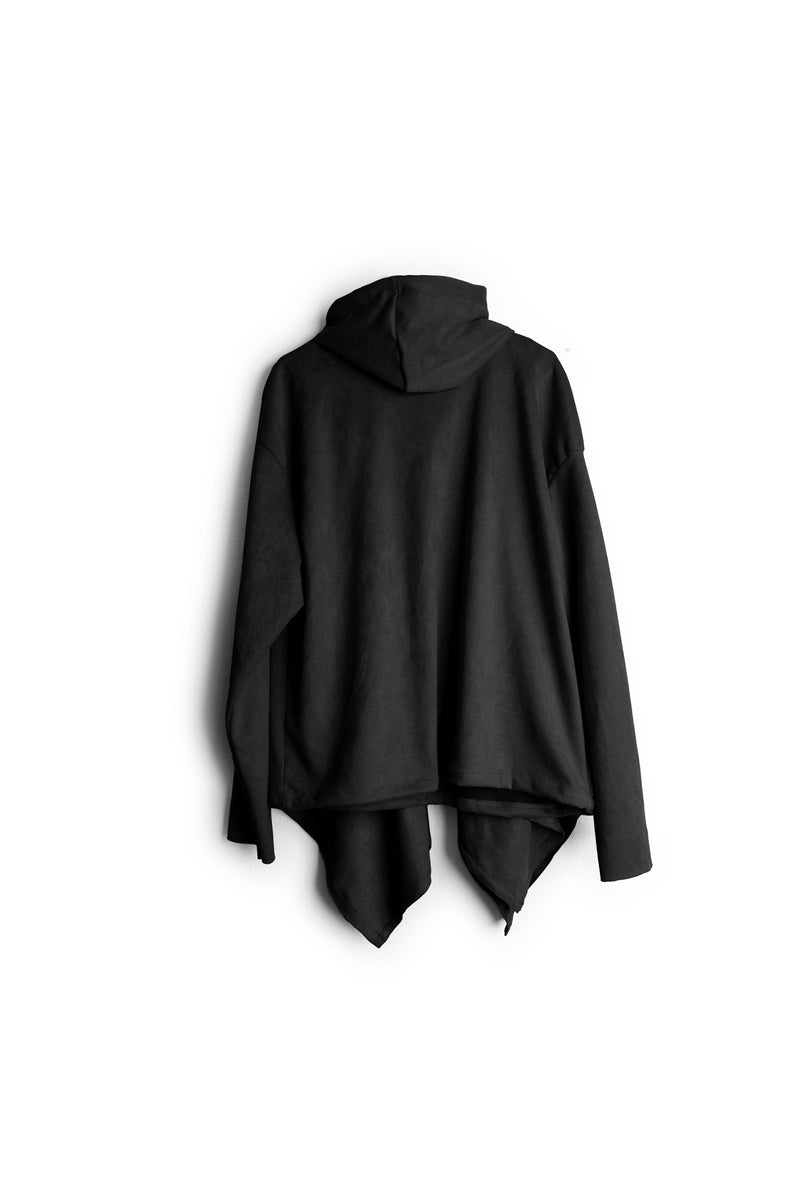 Shawl Draped Hoodie