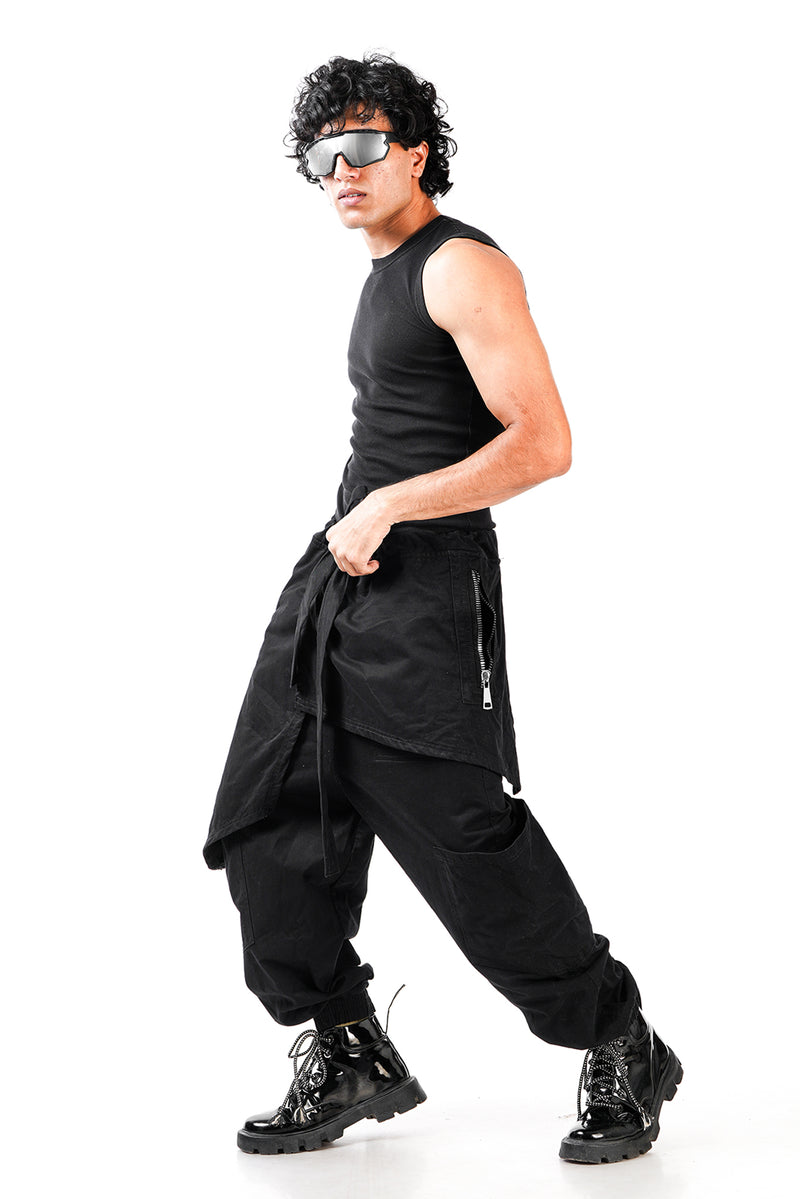 Asymmetric Aghoor Pants