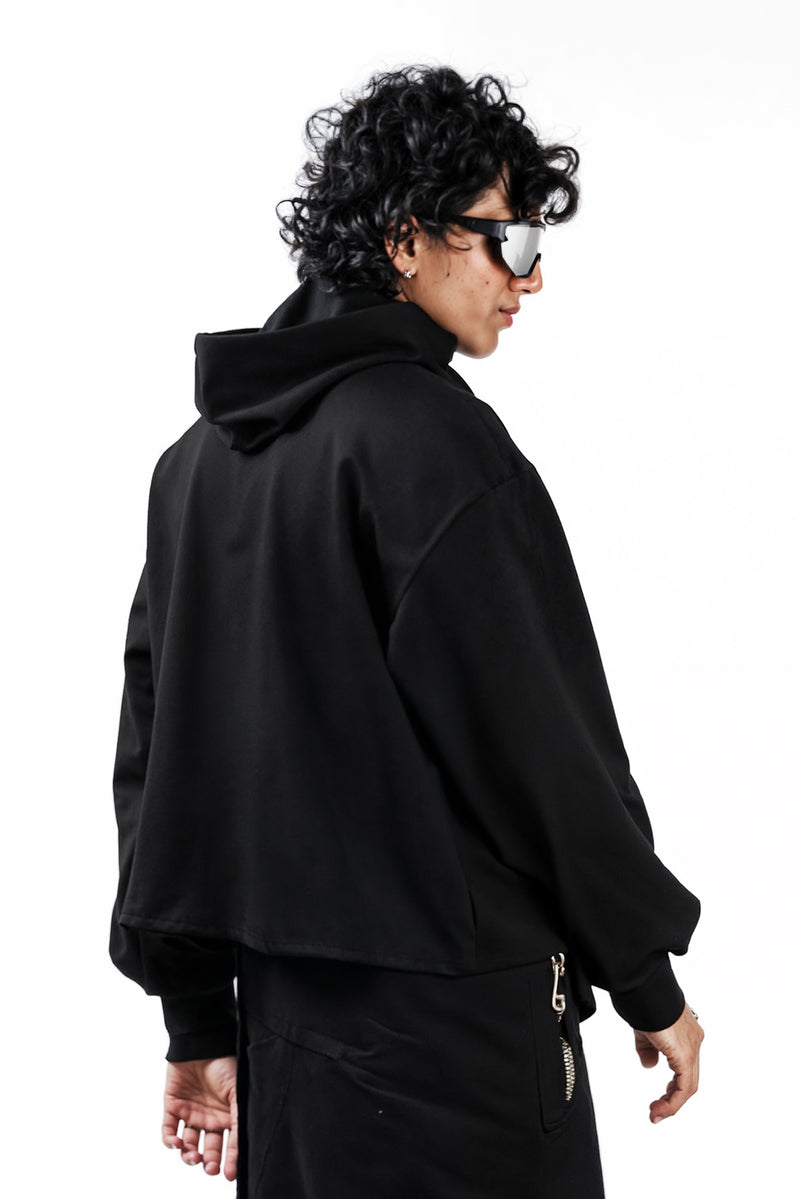 Shawl Draped Hoodie