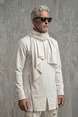 Draped Collar Kurta