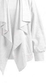 Shawl Draped Hoodie (Limited White Ver.)