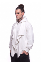 Shawl Draped Hoodie (Limited White Ver.)