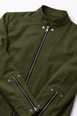 Olive Green Zippered Kurta (Pre-Listing)