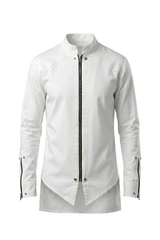 White Zippered Kurta