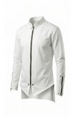 White Zippered Kurta