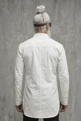 White Zippered Kurta