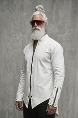 White Zippered Kurta