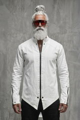 White Zippered Kurta