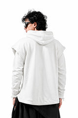 Karma Draped Hoodie (Ltd. White Full Sleeve Ver)