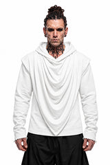 Karma Draped Hoodie (Ltd. White Full Sleeve Ver)