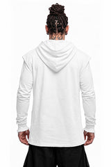 Karma Draped Hoodie (Ltd. White Full Sleeve Ver)