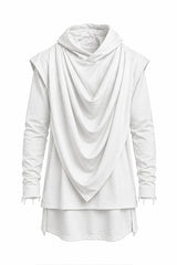 Karma Draped Hoodie (Ltd. White Full Sleeve Ver)