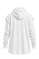 Karma Draped Hoodie (Ltd. White Full Sleeve Ver)
